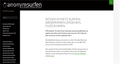 Desktop Screenshot of anonymsurfen.eu
